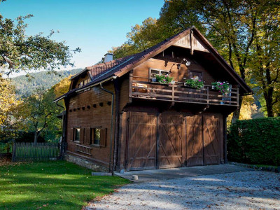 Ferienhaus Fuhrwerkhaus - Blick auf den Balkon - Bergpfoten